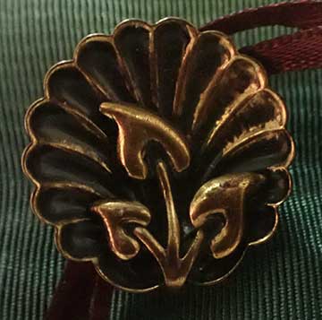 162bookcovertealvflowerbutton32